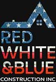 Red White & Blue Construction Logo