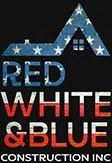 Red White & Blue Construction Logo