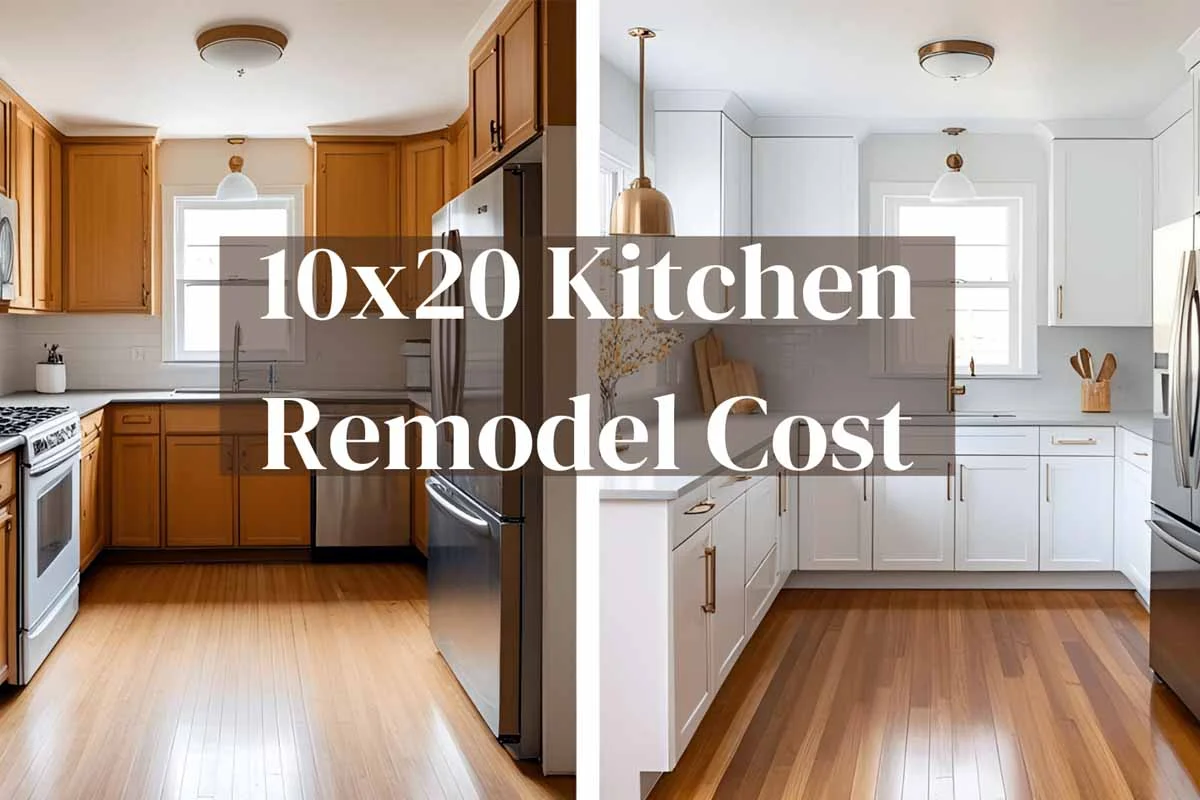 10x20 kitchen remodel cost in Lafayette, CA.